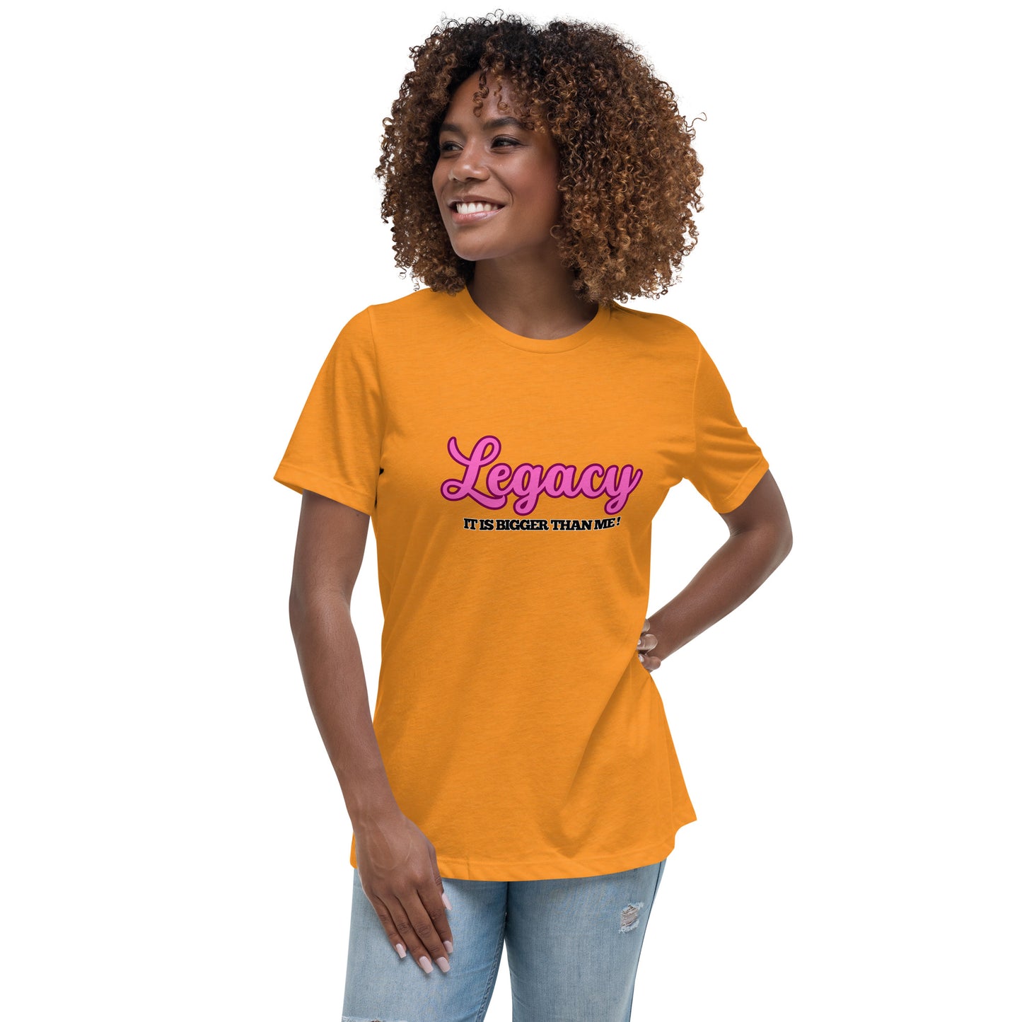 Women's Relaxed T-Shirt-Legacy (Pink)