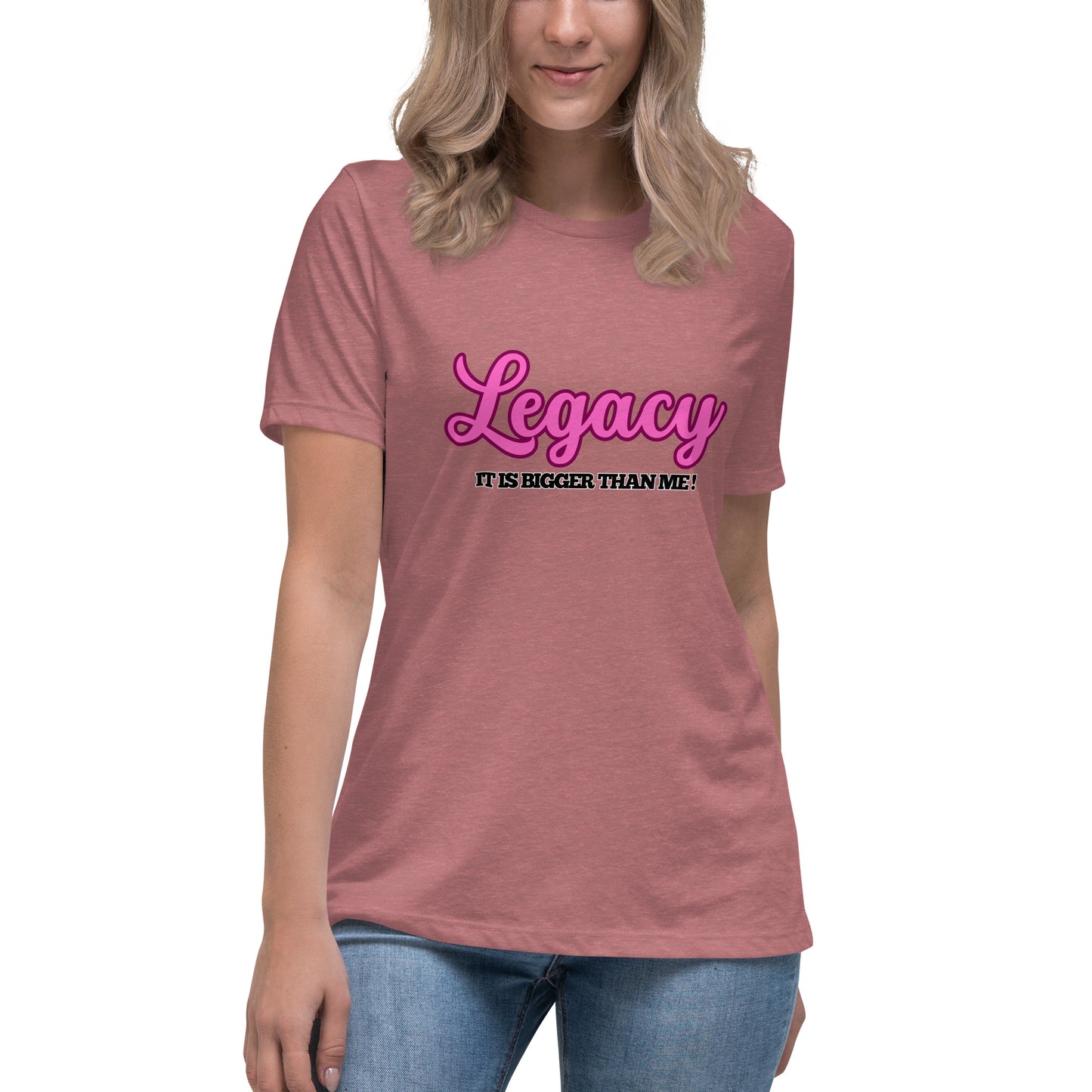 Women's Relaxed T-Shirt-Legacy (Pink)