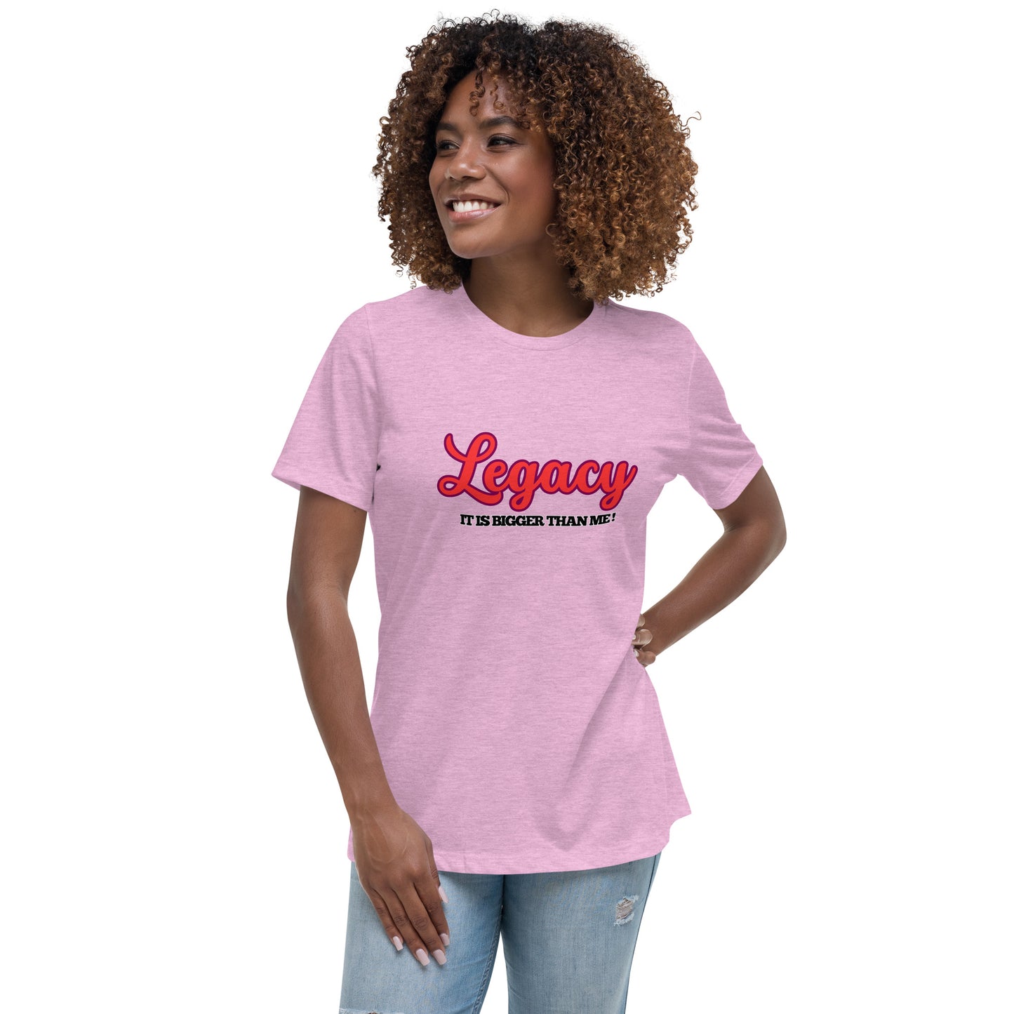 Women's Relaxed T-Shirt-LEGACY (RED)