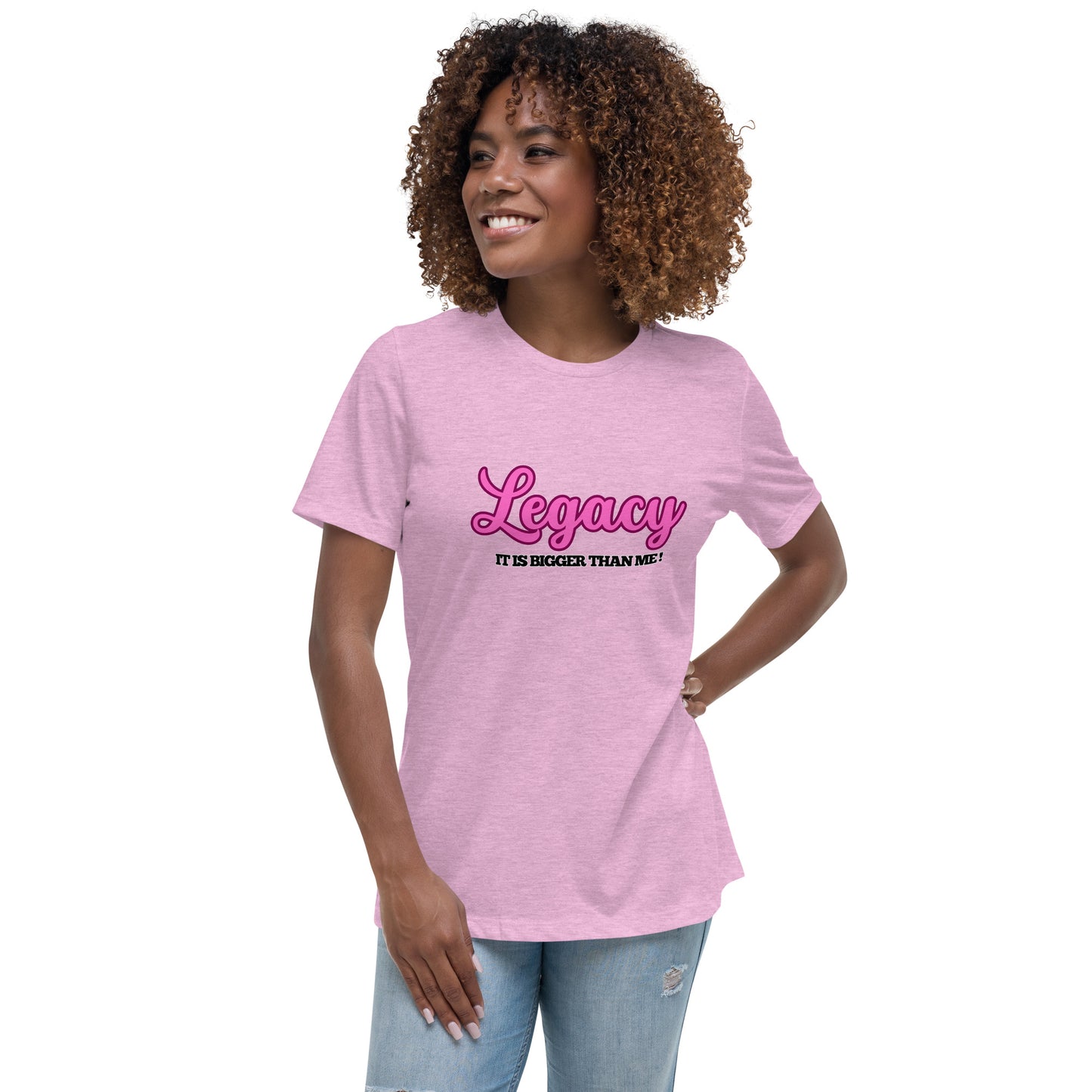 Women's Relaxed T-Shirt-Legacy (Pink)