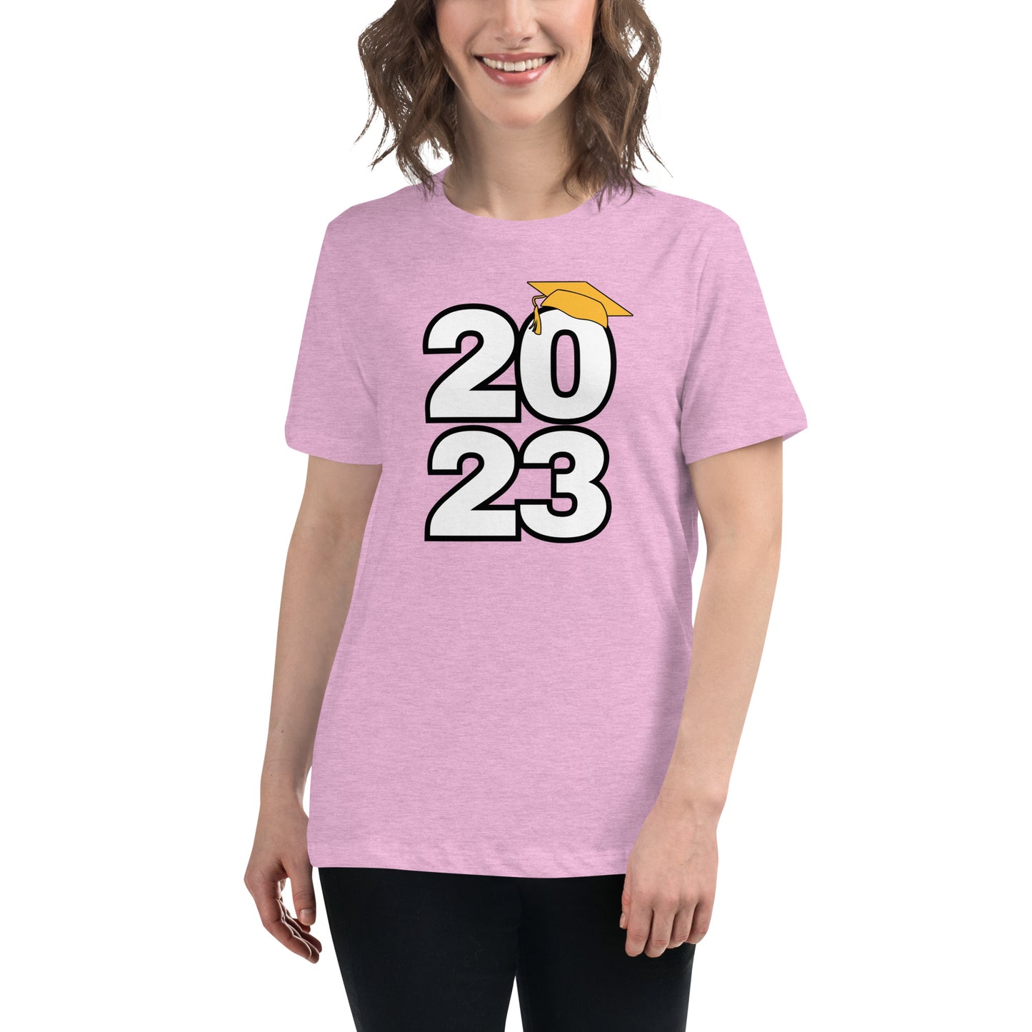 Women's Relaxed T-Shirt-Class of 2023 (GOLD)