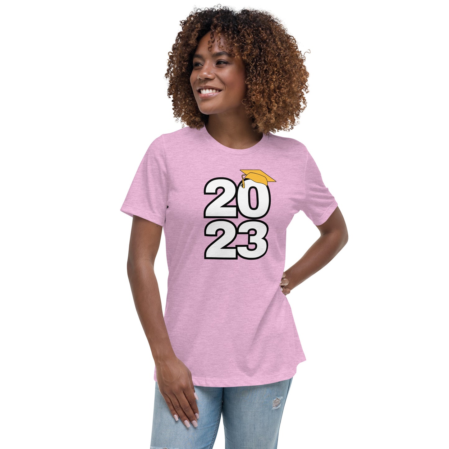 Women's Relaxed T-Shirt-Class of 2023 (GOLD)