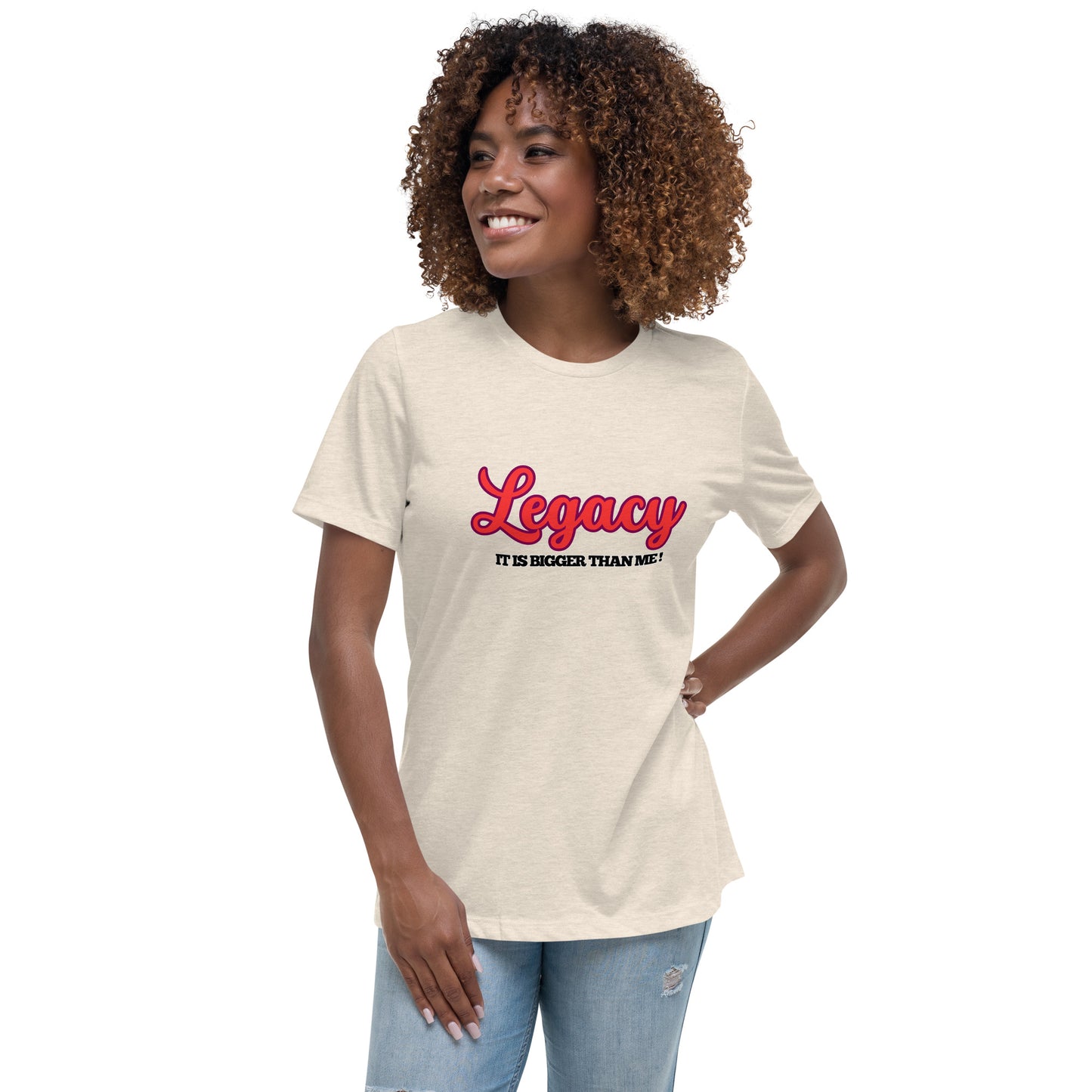 Women's Relaxed T-Shirt-LEGACY (RED)