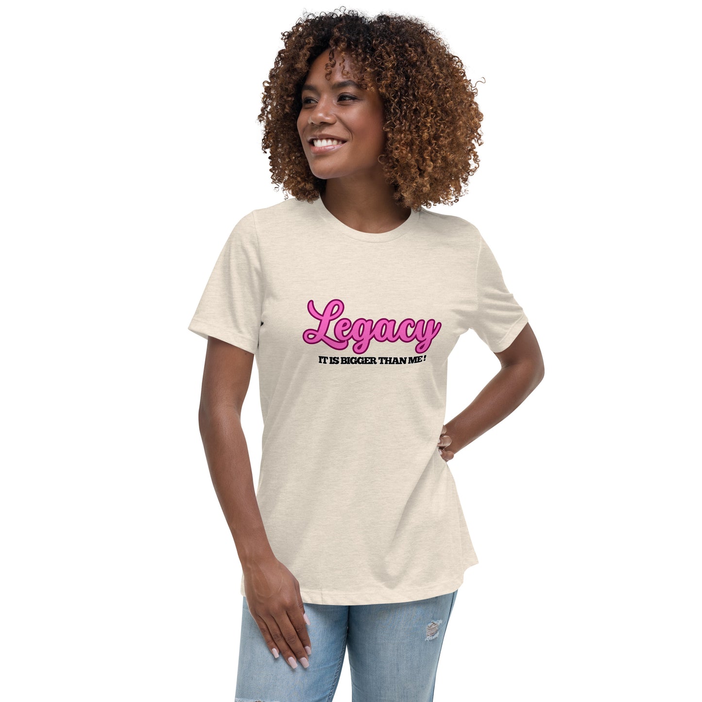 Women's Relaxed T-Shirt-Legacy (Pink)