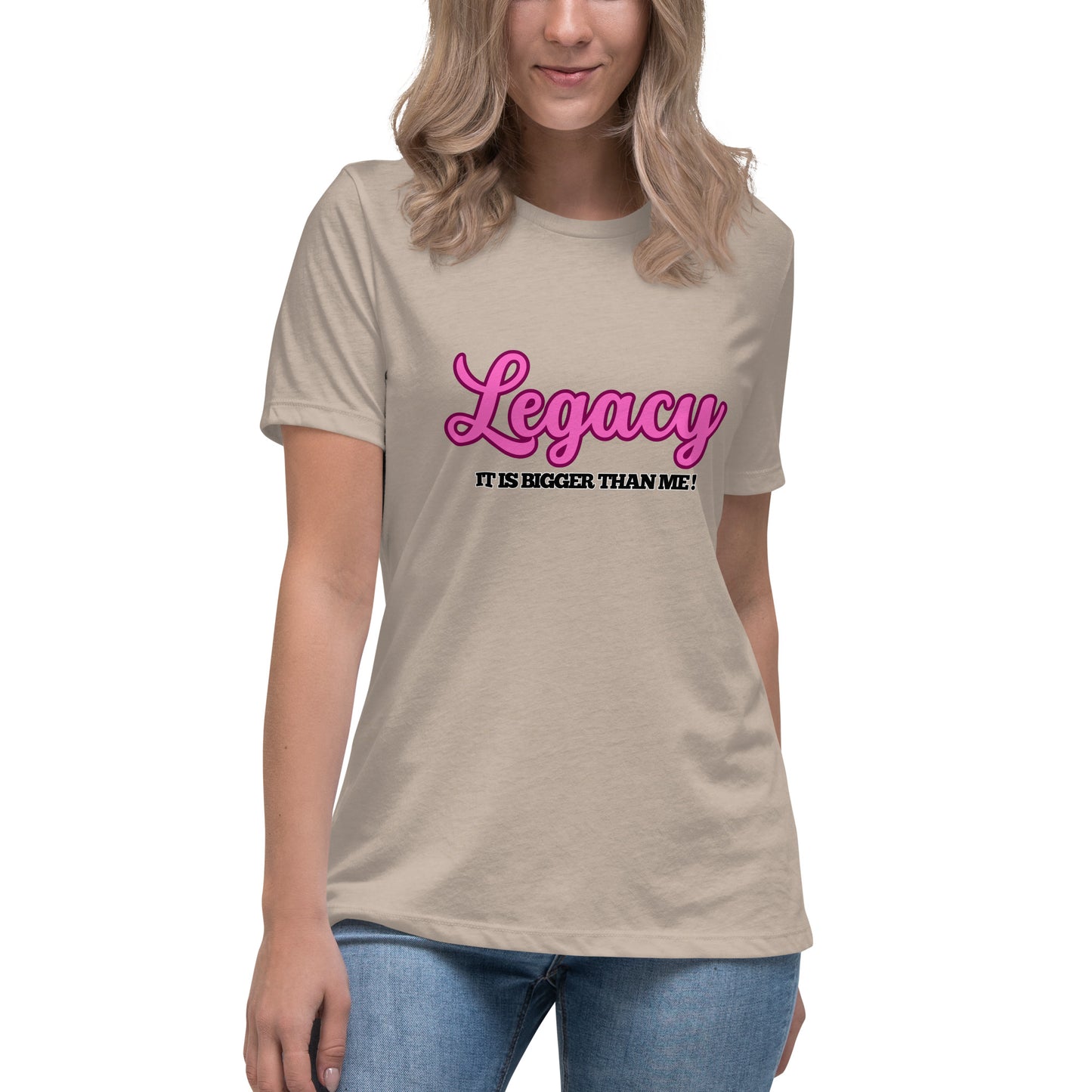 Women's Relaxed T-Shirt-Legacy (Pink)