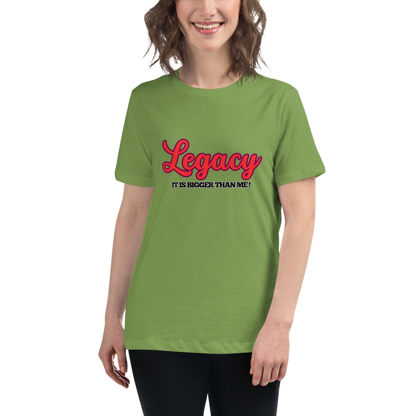 Women's Relaxed T-Shirt-LEGACY (RED)