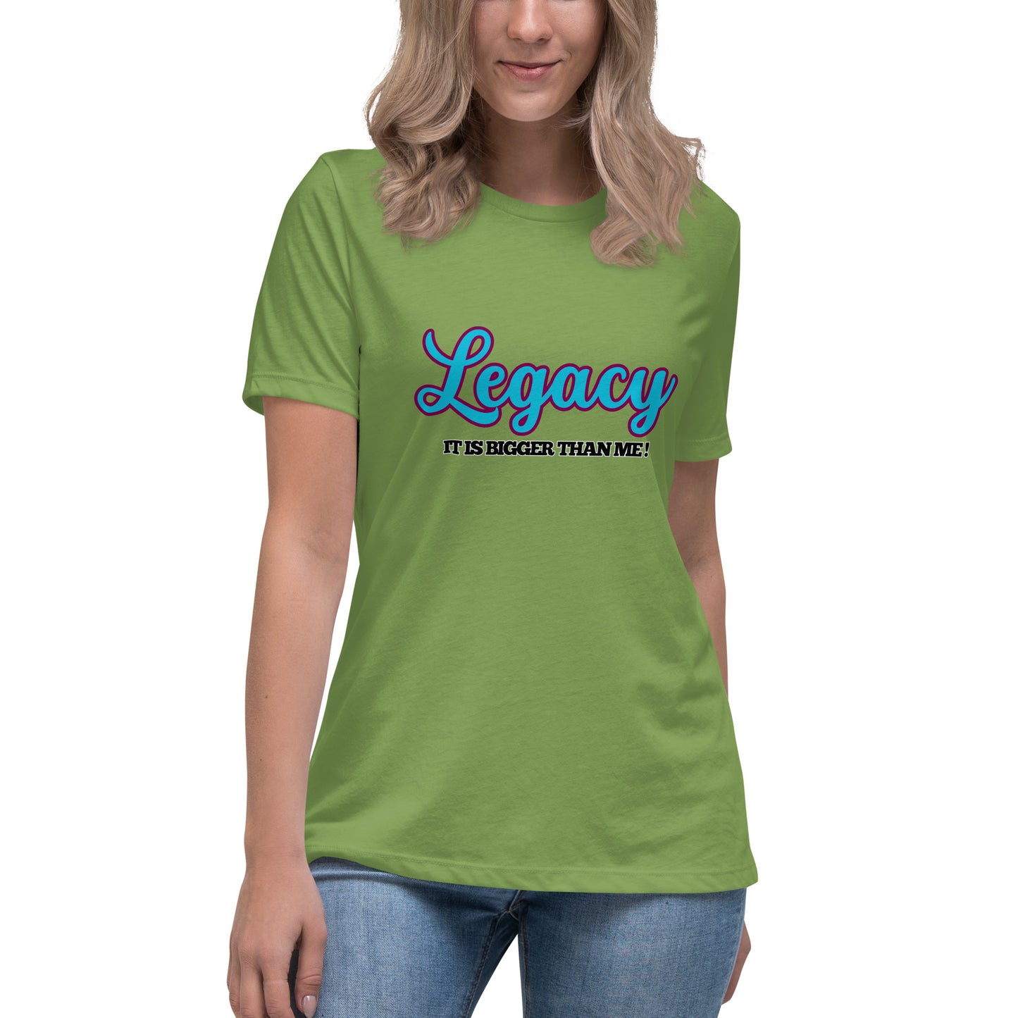 Women's Relaxed T-Shirt-LEGACY (BLUE)