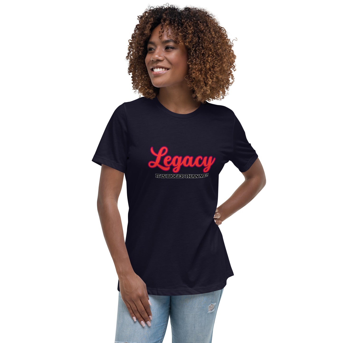 Women's Relaxed T-Shirt-LEGACY (RED)