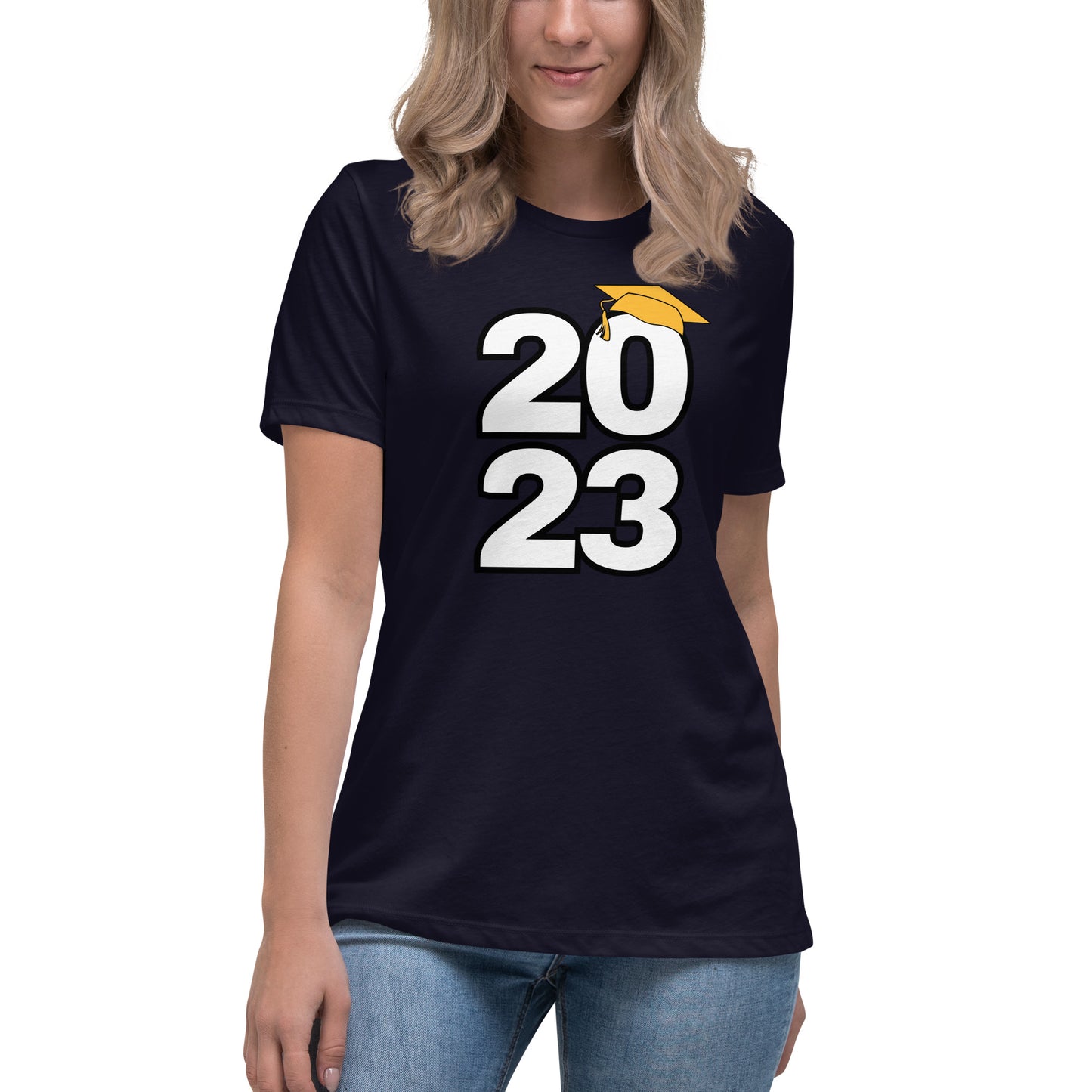 Women's Relaxed T-Shirt-Class of 2023 (GOLD)