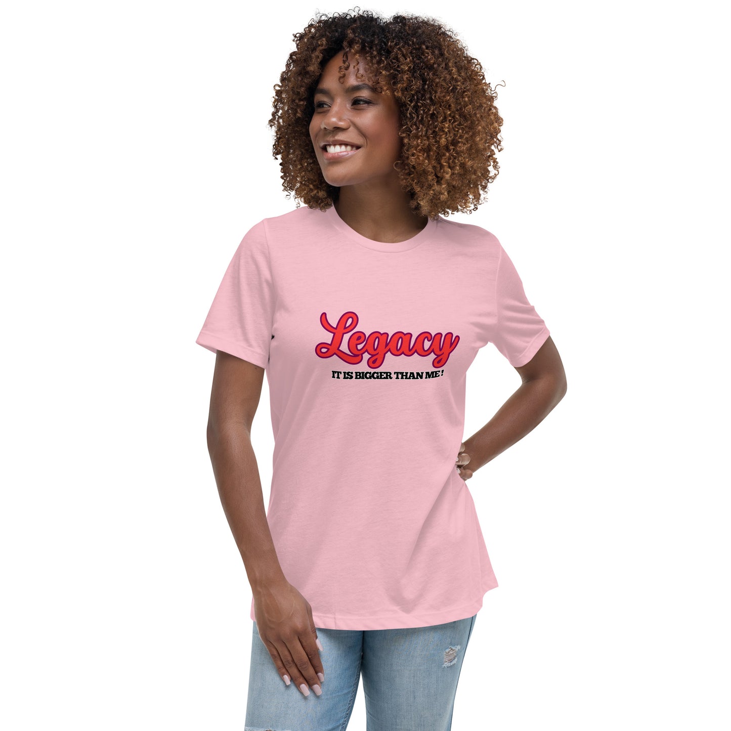 Women's Relaxed T-Shirt-LEGACY (RED)