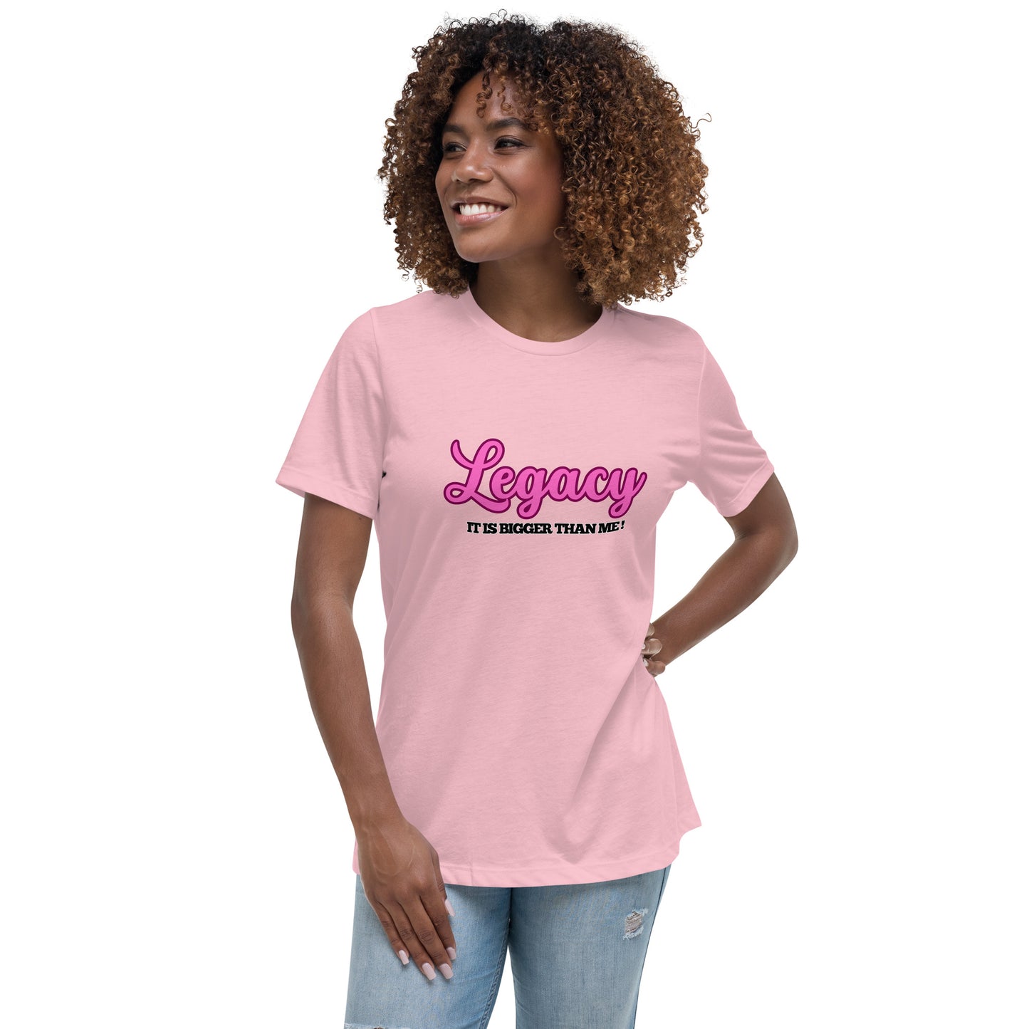 Women's Relaxed T-Shirt-Legacy (Pink)