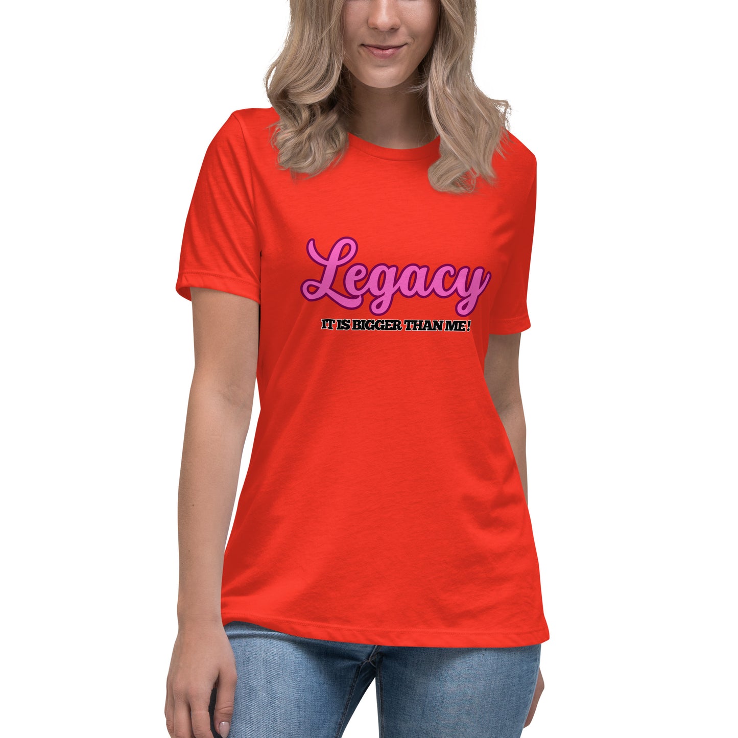 Women's Relaxed T-Shirt-Legacy (Pink)