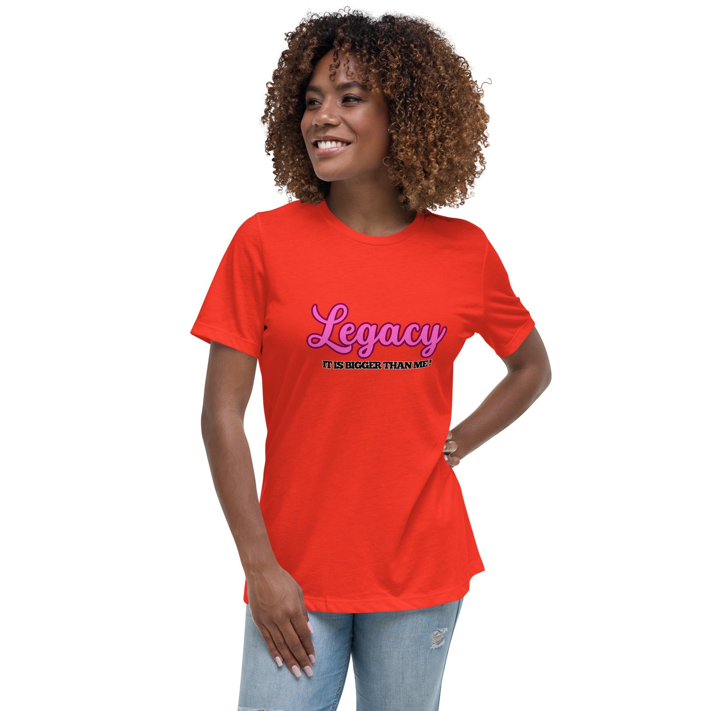 Women's Relaxed T-Shirt-Legacy (Pink)