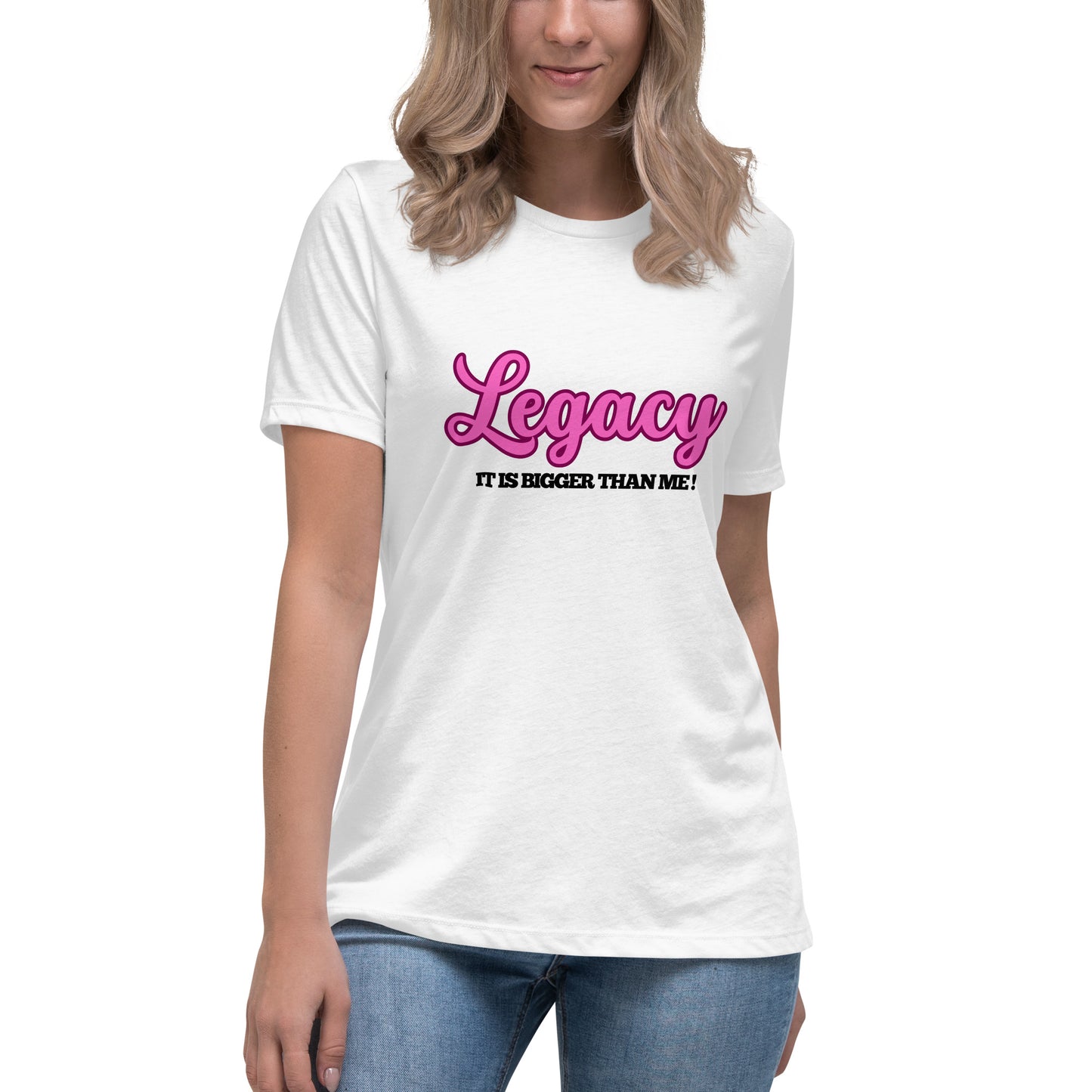 Women's Relaxed T-Shirt-Legacy (Pink)